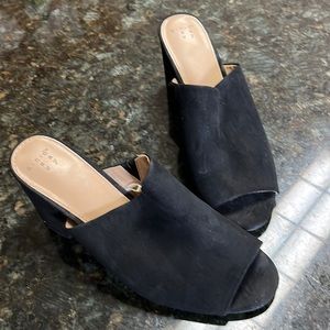 A New Day - Casual Black Heel - Black - Size 9